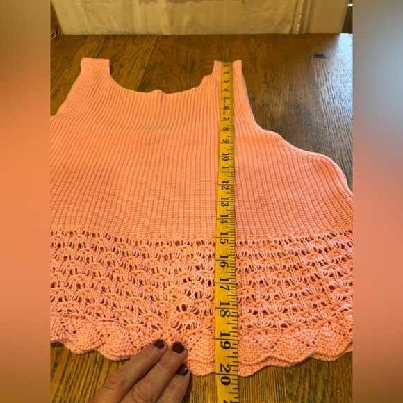 ❣️525 AMERICA – Pink Knit Tank Top (XL) - Picture 10 of 10